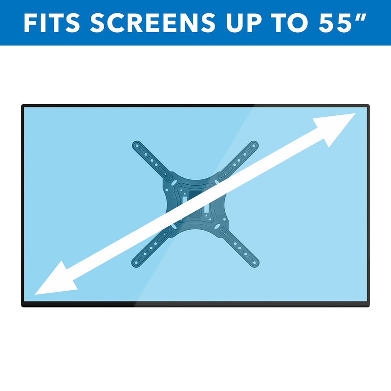 Mount-It! Full Motion Flat Screen TV and Monitors Wall Mount Bracket for 23" to 55" VESA Mount Screens (MI-4110)