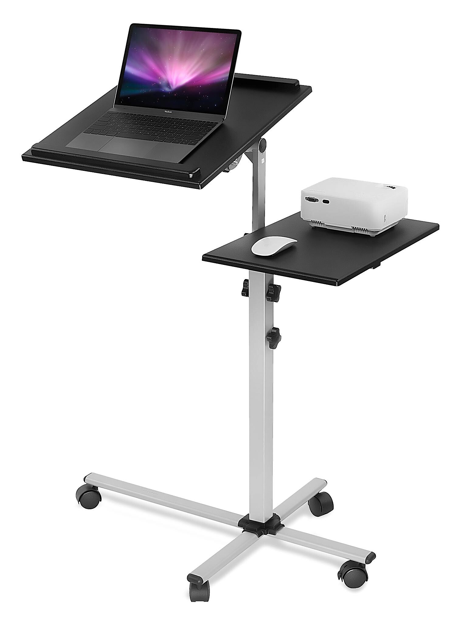Mount-It! Rolling Adjustable Laptop Tray and Projector Cart (MI-7945)