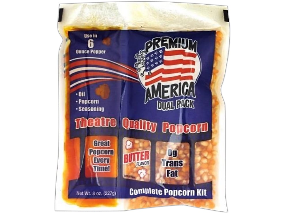 Great Western Products Premium America Light Buttery Popcorn Kernels, 6 oz., 36/Box (GRE00016)