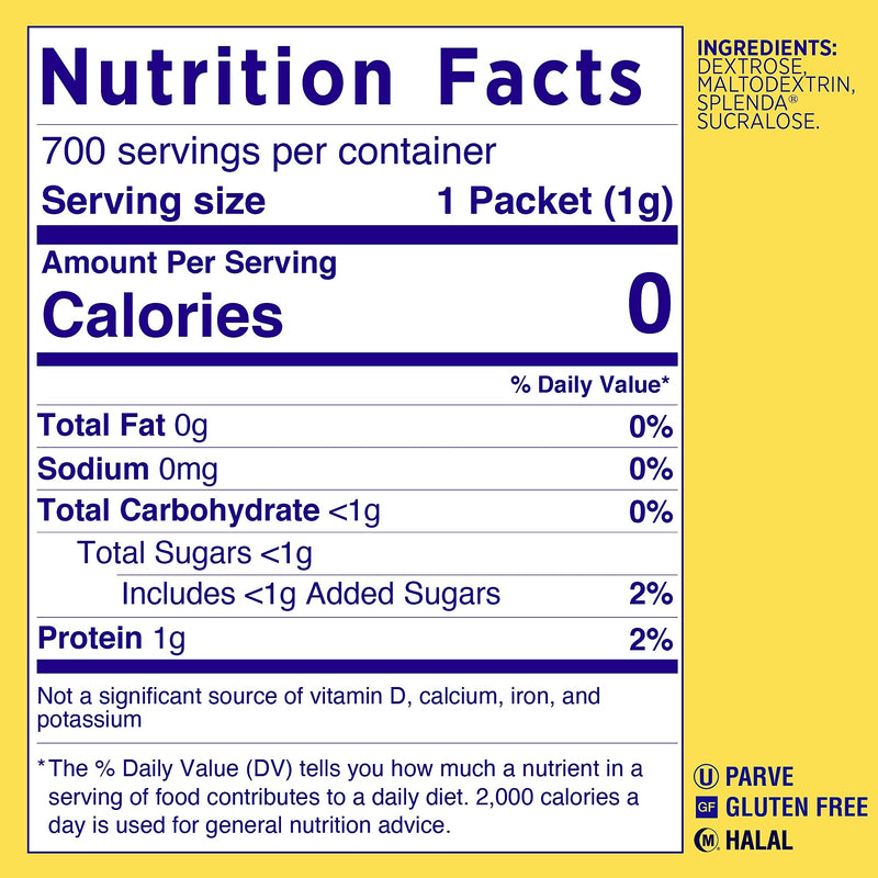 Splenda Artificial Sweeteners Packet, 700/Box (HFP20019)