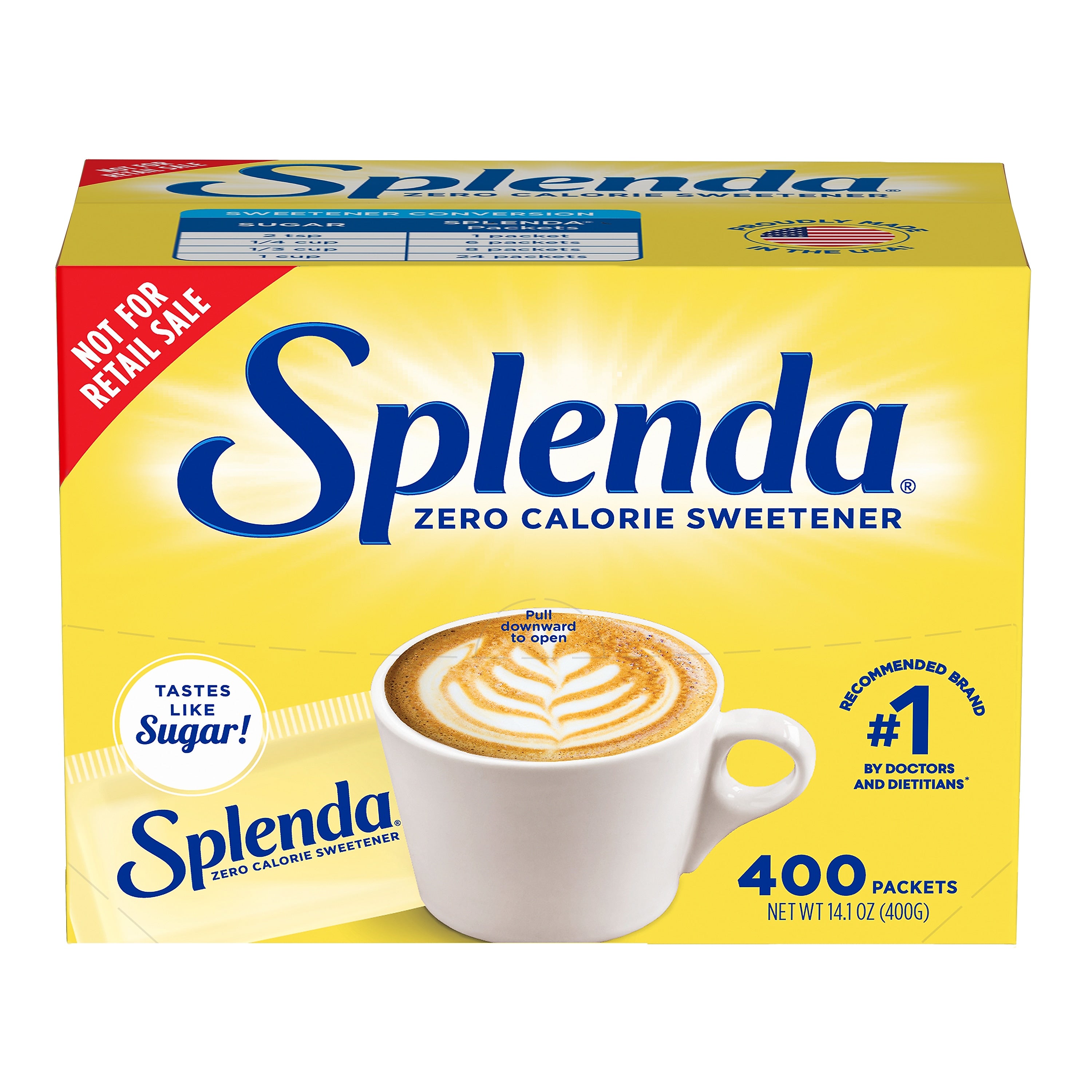 Splenda Artificial Sweeteners Packet, 400/Box (HFP20041)