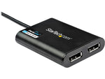 StarTech USB 3.0 to Dual DisplayPort Adapter, Male to Female, Black (USB32DP24K60)