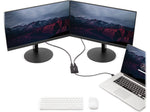 StarTech USB 3.0 to Dual DisplayPort Adapter, Male to Female, Black (USB32DP24K60)