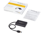 StarTech USB 3.0 to Dual DisplayPort Adapter, Male to Female, Black (USB32DP24K60)
