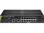 Aruba 6100 12-Port Gigabit Ethernet Managed Switch, 10/100/1000 Mbps, Black (JL679A#ABA)