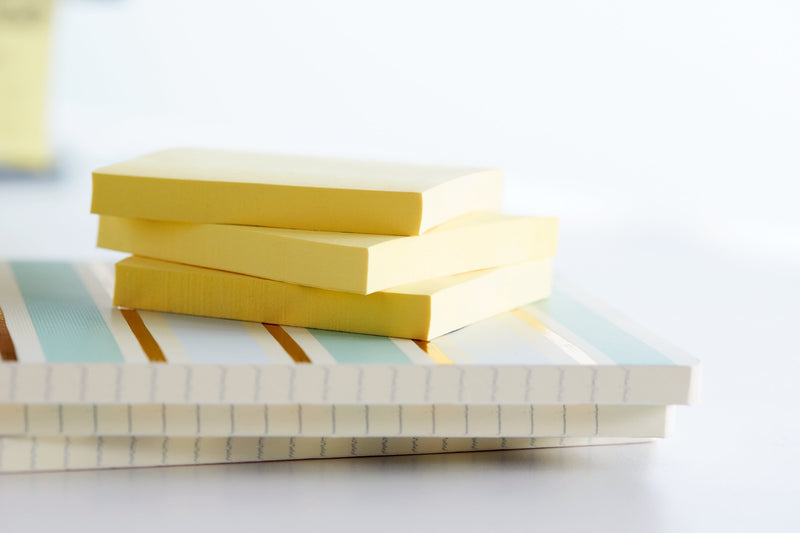 Post-it Greener Recycled Notes, 3" x 3", Canary Collection, 100 Sheet/Pad, 12 Pads/Pack (654-RP-YW)