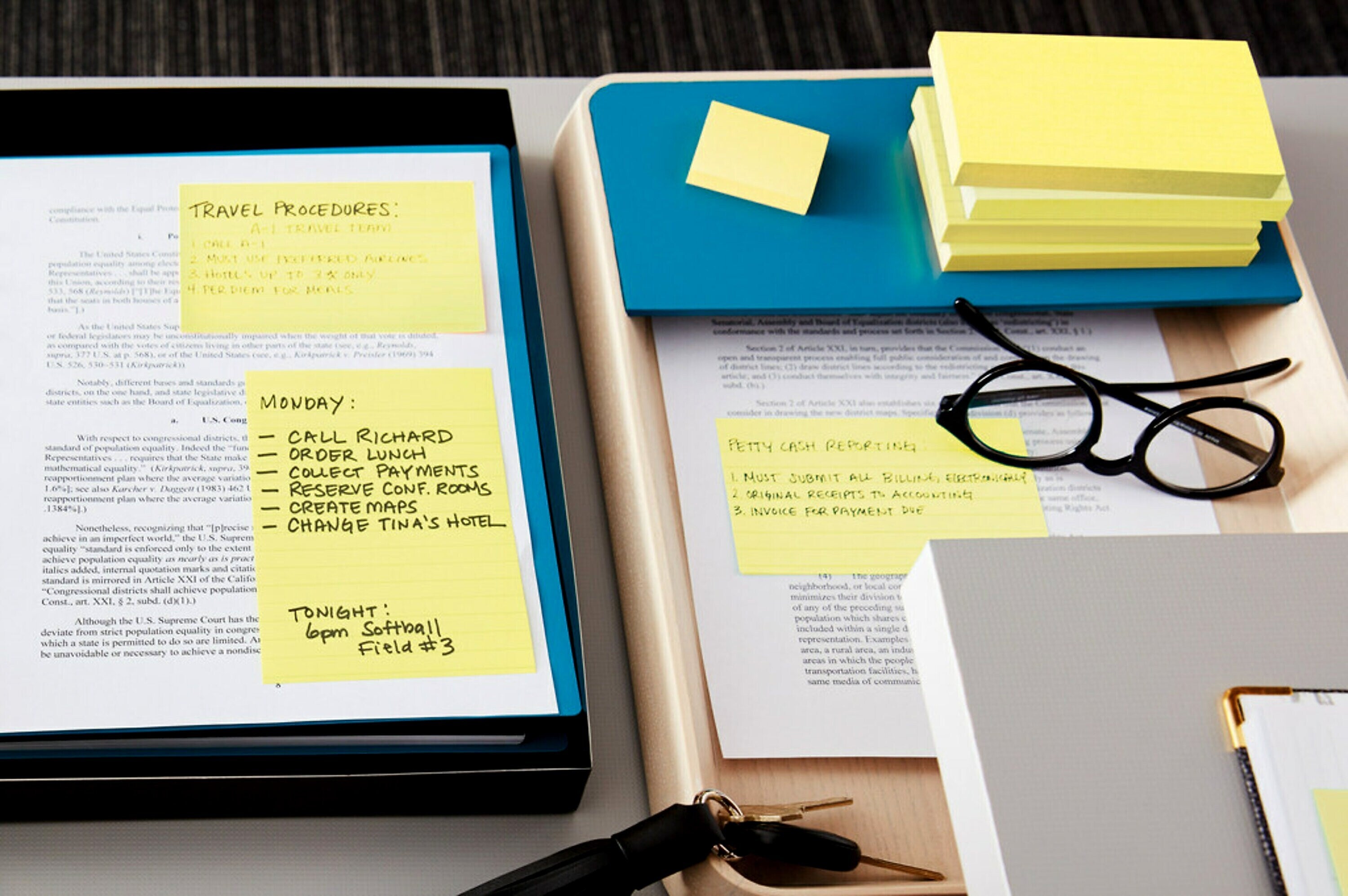 Post-it Greener Recycled Notes, 3" x 5", Canary Collection, 100 Sheet/Pad, 12 Pads/Pack (655RPYW)