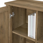 Bush Furniture Salinas 30" Accent Storage Cabinet with 3 Shelves, Reclaimed Pine (SAS147RCP-03)