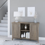 Bush Furniture Salinas 30" Storage Cabinet with 3 Shelves, Driftwood Gray (SAS147DG-03)