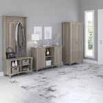 Bush Furniture Salinas 30" Storage Cabinet with 3 Shelves, Driftwood Gray (SAS147DG-03)