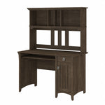 Bush Furniture Salinas 48"W Small Computer Desk with Hutch, Ash Brown (MY72608-03)