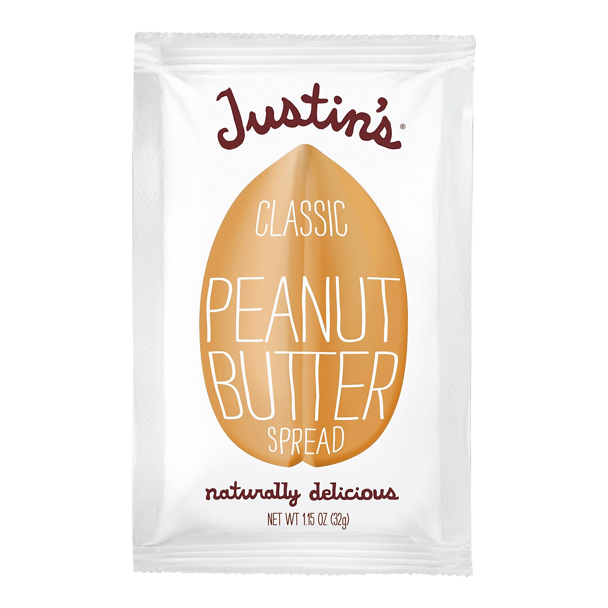 Justin's Classic Peanut Butter Squeeze Pack, 1.15 oz., 60/Pack (307-00183)