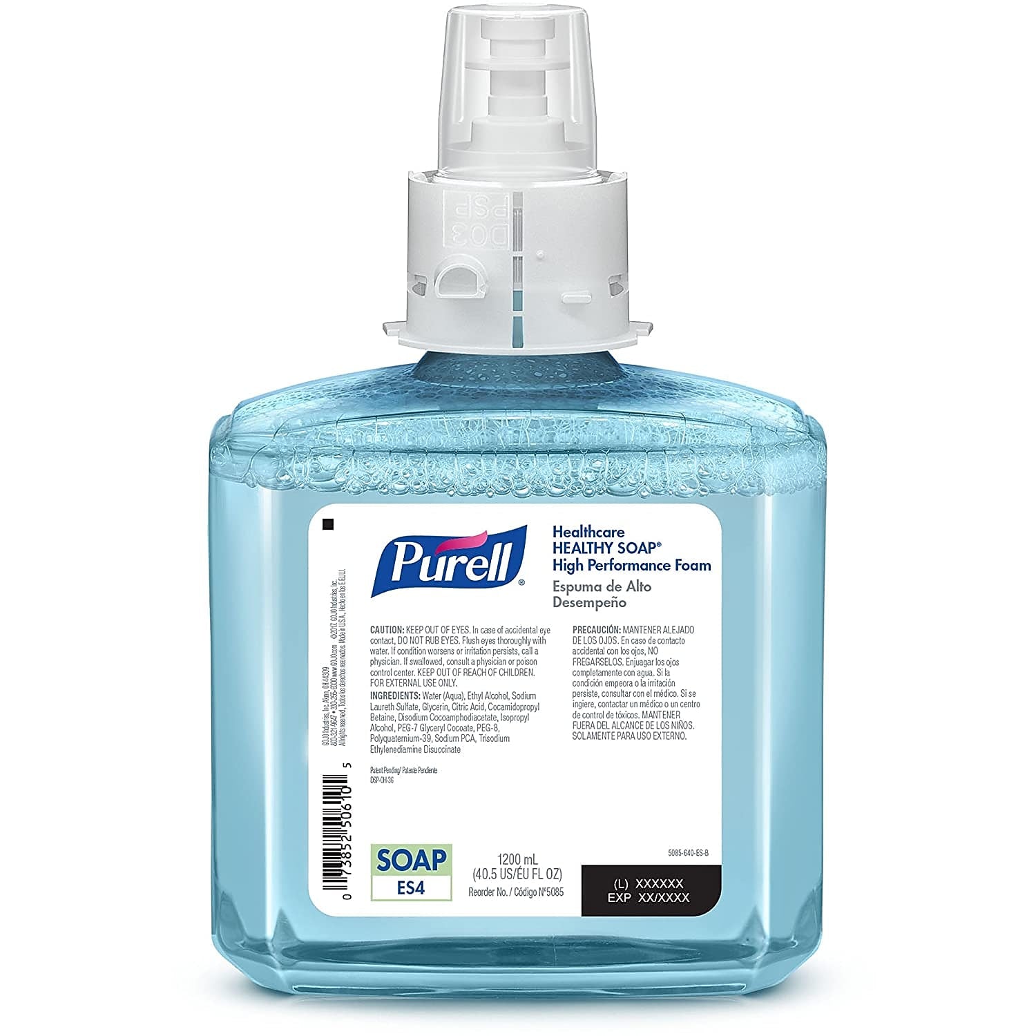 PURELL HEALTHY SOAP Foaming Hand Soap Refill for ES4 Dispenser, 1200 ml, 2/Carton (5085-02)