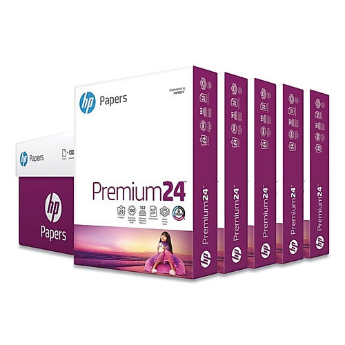 HP Laser Print Laser Paper, Letter, 8 1/2" x 11", 24 lb., Extra Smooth, 100 Brightness, 5/Carton