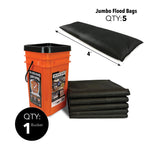 Quick Dam Grab & Go Jumbo Flood Bag, 48", Up to 8 Gal. 5/Box (QDGG1248-5)