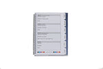 RE-FOCUS THE CREATIVE OFFICE 5.5" x 7" Small Password Keeper Book, White/Purple (11002)