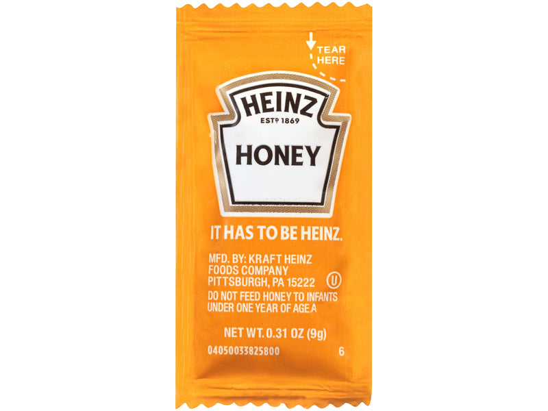 Heinz Single Serve Honey Packets, 0.31 oz., 200/Carton (533700)