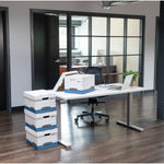 Bankers Box Stor/File Medium-Duty Quick Set-Up Storage Boxes with Lift-Off Lid, Letter/Legal, 12/Ct (00789)