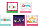 Baudville Cheer Punny Appreciation Pin Bundle, 4" x 4", Assorted Colors (71759)