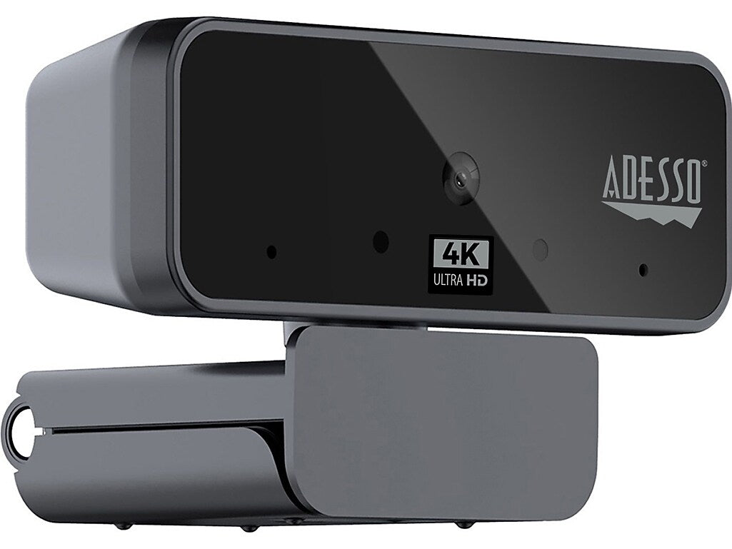 Adesso CyberTrack HD 3840x2160 Webcam, 8 Megapixels, Black (CYBERTRACKH6)