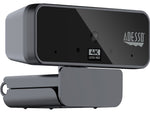 Adesso CyberTrack HD 3840x2160 Webcam, 8 Megapixels, Black (CYBERTRACKH6)