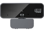 Adesso CyberTrack HD 3840x2160 Webcam, 8 Megapixels, Black (CYBERTRACKH6)