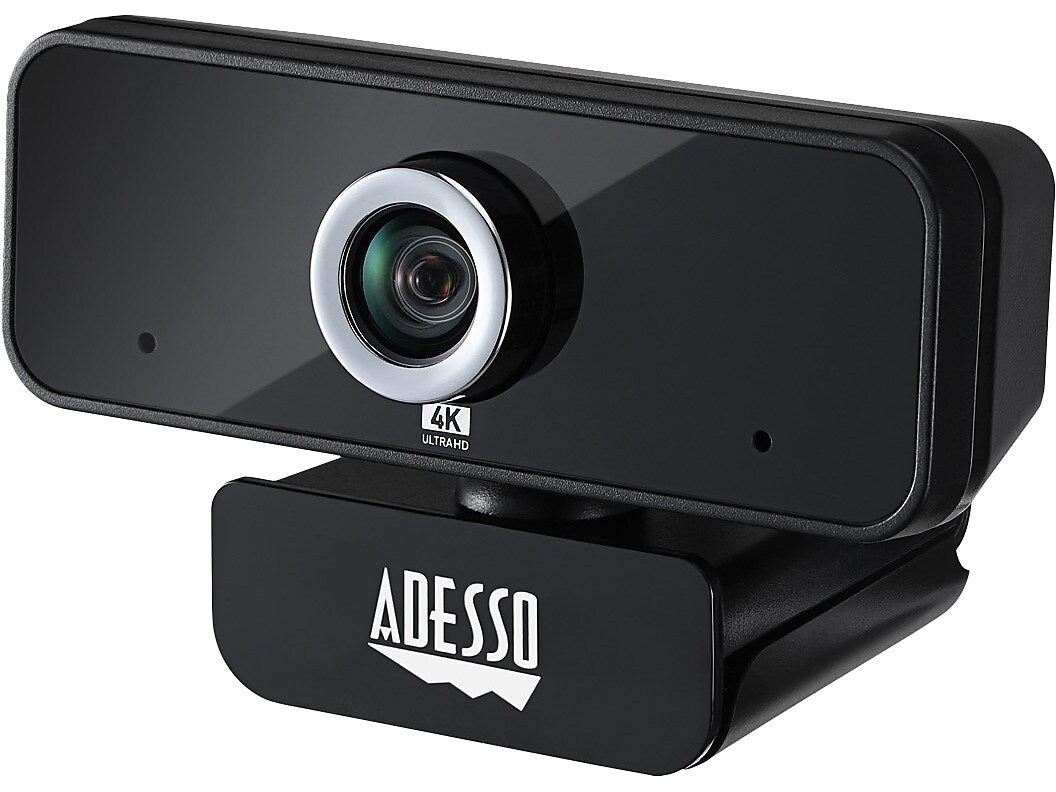 Adesso CyberTrack HD 3840x2160 Webcam, 8 Megapixels, Black (CYBERTRACK6S)