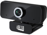Adesso CyberTrack HD 3840x2160 Webcam, 8 Megapixels, Black (CYBERTRACK6S)