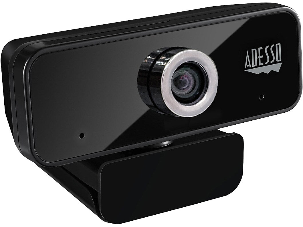 Adesso CyberTrack HD 3840x2160 Webcam, 8 Megapixels, Black (CYBERTRACK6S)
