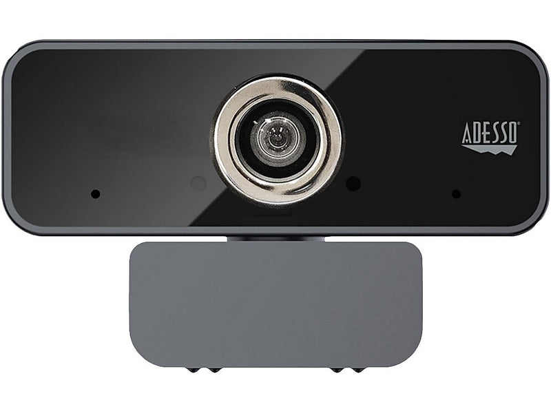 Adesso CyberTrack HD 3840x2160 Webcam, 8 Megapixels, Black (CYBERTRACK6S)