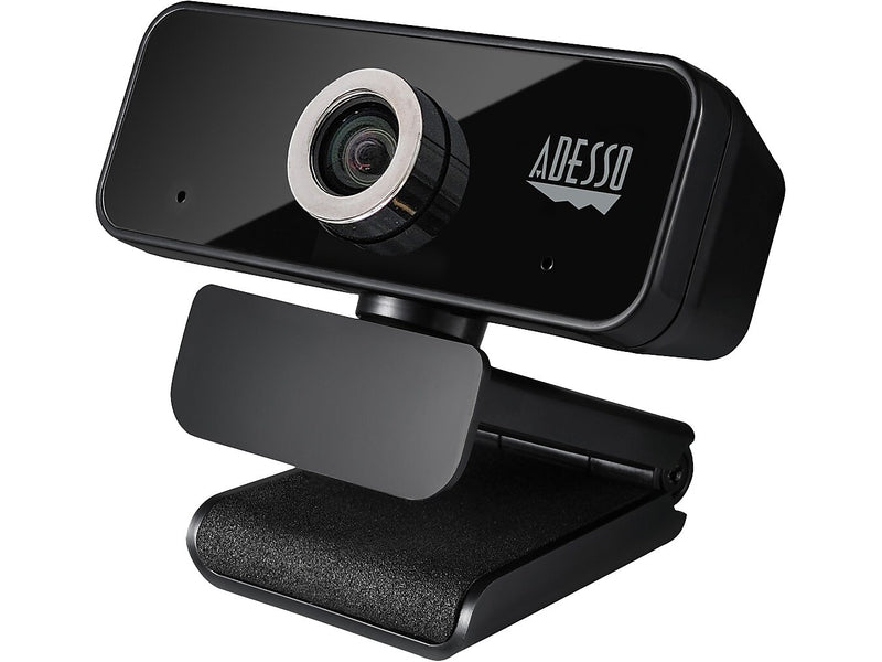 Adesso CyberTrack HD 3840x2160 Webcam, 8 Megapixels, Black (CYBERTRACK6S)