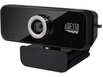 Adesso CyberTrack HD 3840x2160 Webcam, 8 Megapixels, Black (CYBERTRACK6S)