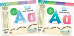 Barker Creek Tie 4" Dye & Ombré Letters and Numbers, Multicolored, 510/Pack (4347)