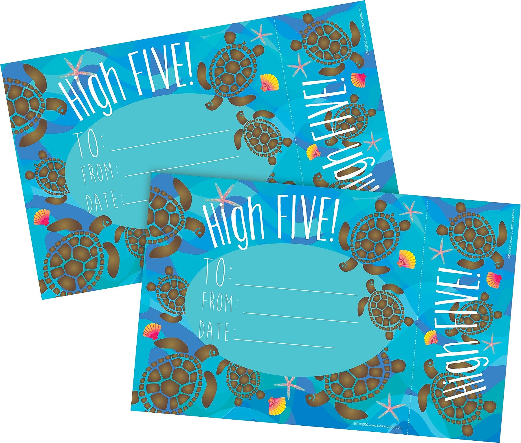 Barker Creek Kai Ola High Five Awards & Bookmarks Set, 8.5" x 5.5”, Multicolored, 60/Set (4159)