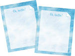 Barker Creek Tie-Dye & Ombré Computer Paper, 8.5" x 11", 60 lbs., Blue, 100 Sheets/Pack (4337)