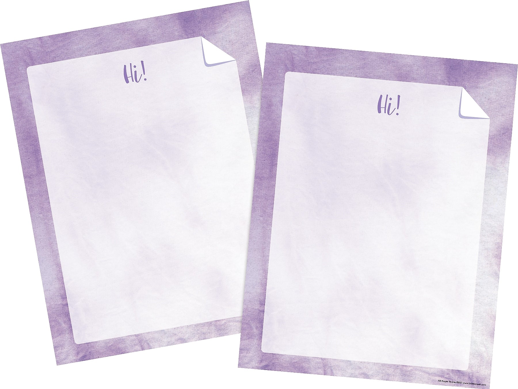 Barker Creek Tie-Dye & Ombré Computer Paper, 8.5" x 11", 60 lbs., Purple, 100 Sheets/Pack (4338)