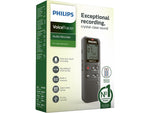 Philips VoiceTracer Digital Voice Recorder, 8GB, Black (DVT1120)