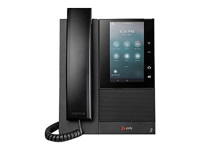 Poly CCX 505 Corded Telephone, Black (2200-49735-001)