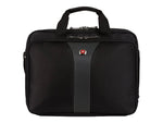 SWISSGEAR Legacy 16" Polyester Laptop Bag, TSA Checkpoint Friendly, Black/Gray (Y67921)