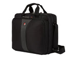SWISSGEAR Legacy 16" Polyester Laptop Bag, TSA Checkpoint Friendly, Black/Gray (Y67921)