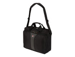SWISSGEAR Legacy 16" Polyester Laptop Bag, TSA Checkpoint Friendly, Black/Gray (Y67921)