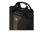 SWISSGEAR Legacy 16" Polyester Laptop Bag, TSA Checkpoint Friendly, Black/Gray (Y67921)