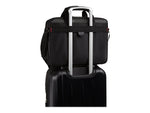SWISSGEAR Legacy 16" Polyester Laptop Bag, TSA Checkpoint Friendly, Black/Gray (Y67921)