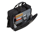 SWISSGEAR Legacy 16" Polyester Laptop Bag, TSA Checkpoint Friendly, Black/Gray (Y67921)