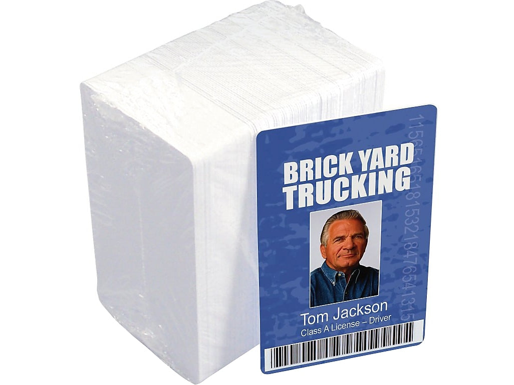 IDville Composite ID Card, White, 100/Pack, (1346722WT31)