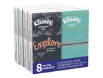 Kleenex On the Go Ultra Facial Tissue, 3-ply, 10 Tissues/Box, 8 Boxes/Pack (46551)