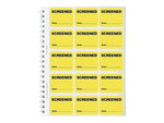 IDville Stick On Sticker Name Tags/Labels, Yellow, 675/Pack (134658031)
