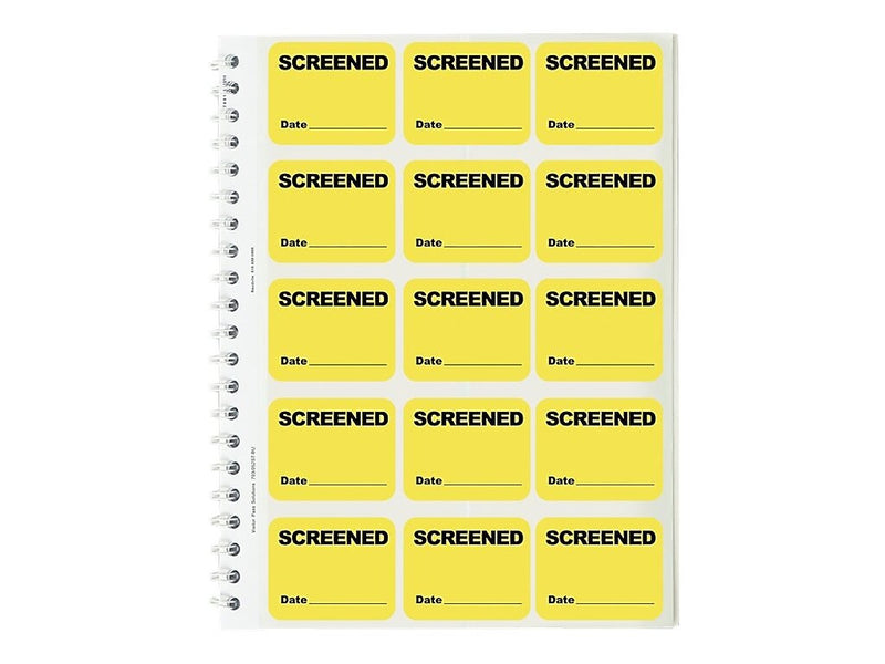IDville Stick On Sticker Name Tags/Labels, Yellow, 675/Pack (134658031)