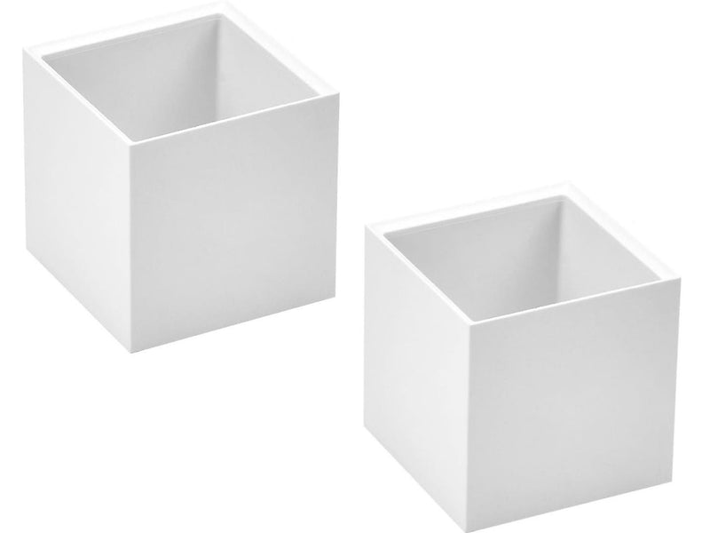 Bostitch Konnect Pencil Cup, White Plastic, 2/Pack (KT2-TLCUPKIT-WHT)