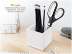 Bostitch Konnect Pencil Cup, White Plastic, 2/Pack (KT2-TLCUPKIT-WHT)
